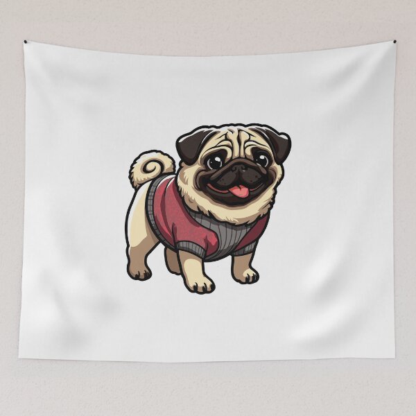 Item preview, Sophia the Pug dog designed and sold by TheAwesomeBox.