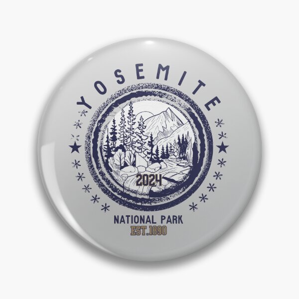 Item preview, Yosemite National Park Vintage Design Sierra Nevada California designed and sold by WanderQuestCo.