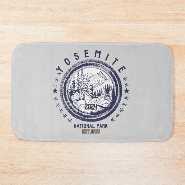 Item preview, Yosemite National Park Vintage Design Sierra Nevada California designed and sold by WanderQuestCo.