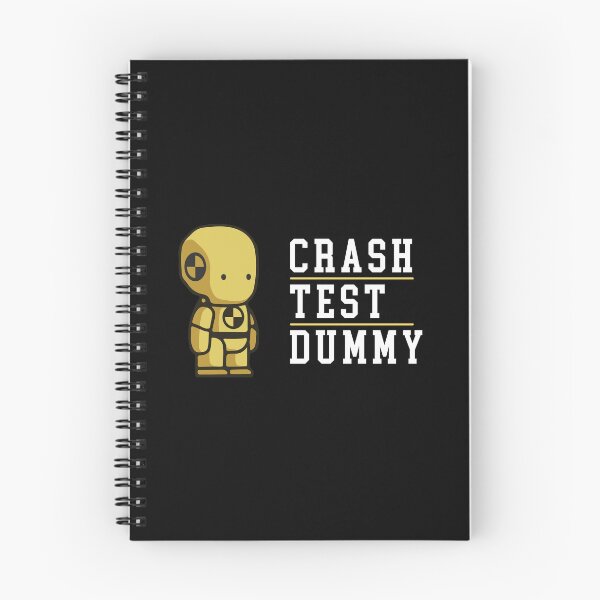 Artikelvorschau, Crashtest-Dummy, babygelber Sicherheitstestmann mit weißem, hellem Text und getrennter gelber Linie entworfen und verkauft von activlifewear.