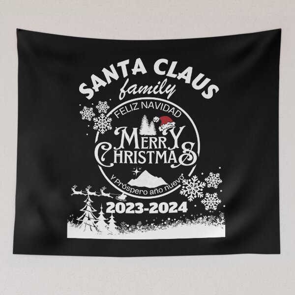Item preview, Santa Claus, Merry Christmas and Happy New Year 2023 -2024- Feliz Navidad designed and sold by Verle-art.
