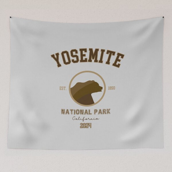 Item preview, Yosemite National Park Vintage Design Sierra Nevada California designed and sold by WanderQuestCo.