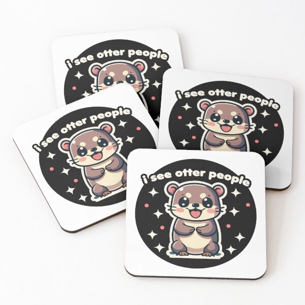 Item preview, Cute Kawaii Funny I See Otter People designed and sold by wingstar.