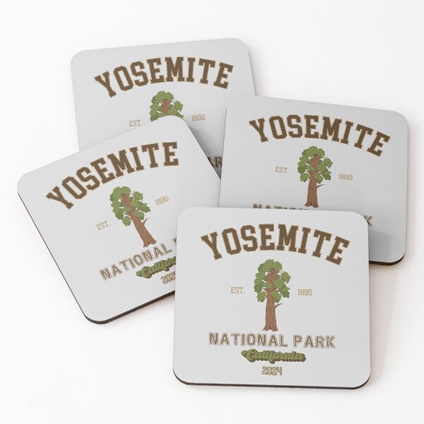 Item preview, Yosemite National Park Vintage Design Sierra Nevada California designed and sold by WanderQuestCo.
