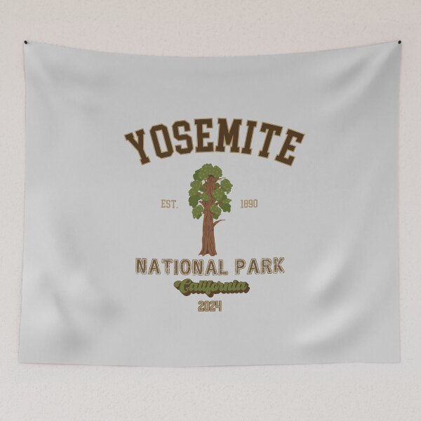 Item preview, Yosemite National Park Vintage Design Sierra Nevada California designed and sold by WanderQuestCo.