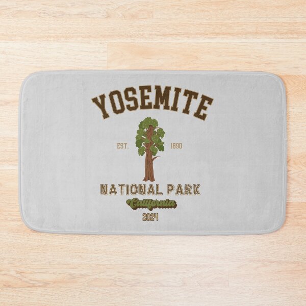 Item preview, Yosemite National Park Vintage Design Sierra Nevada California designed and sold by WanderQuestCo.