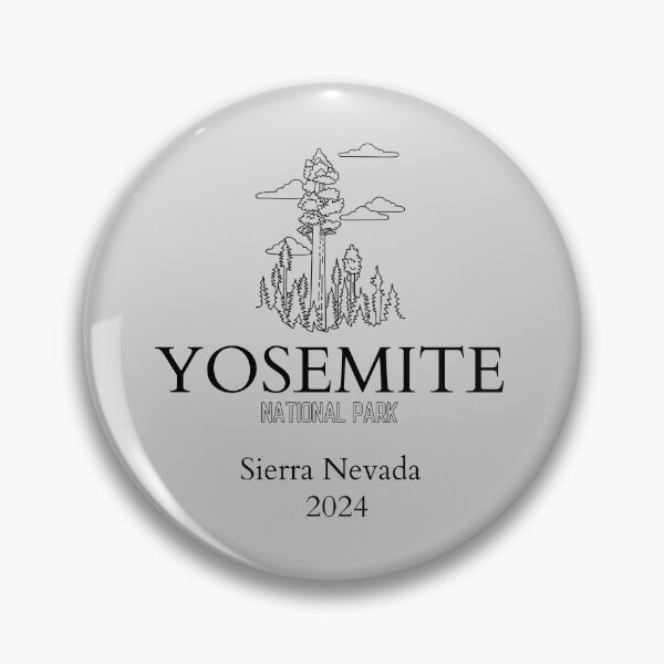 Item preview, Yosemite National Park Vintage Design Sierra Nevada California designed and sold by WanderQuestCo.