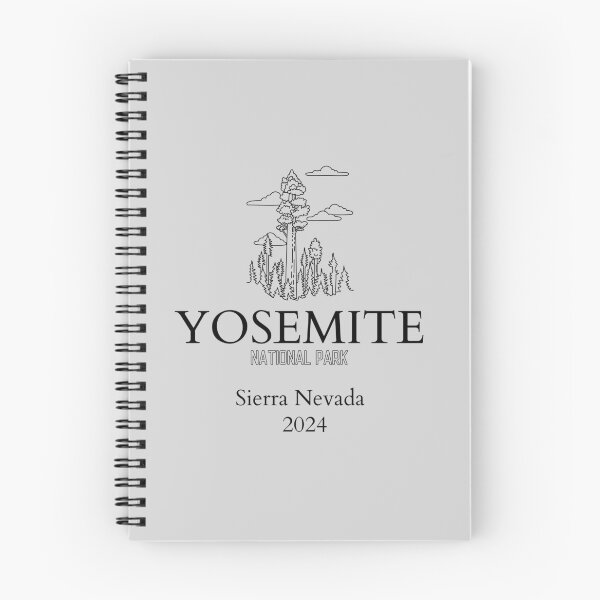 Item preview, Yosemite National Park Vintage Design Sierra Nevada California designed and sold by WanderQuestCo.