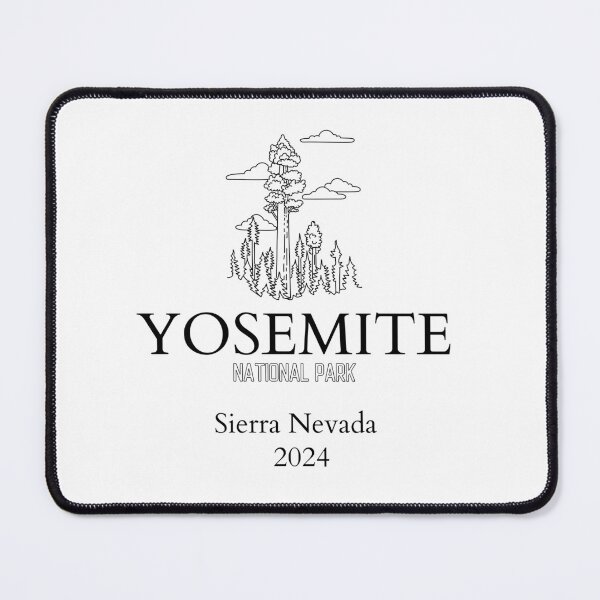 Item preview, Yosemite National Park Vintage Design Sierra Nevada California designed and sold by WanderQuestCo.