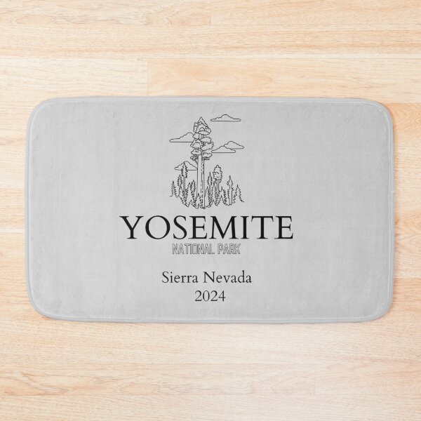 Item preview, Yosemite National Park Vintage Design Sierra Nevada California designed and sold by WanderQuestCo.