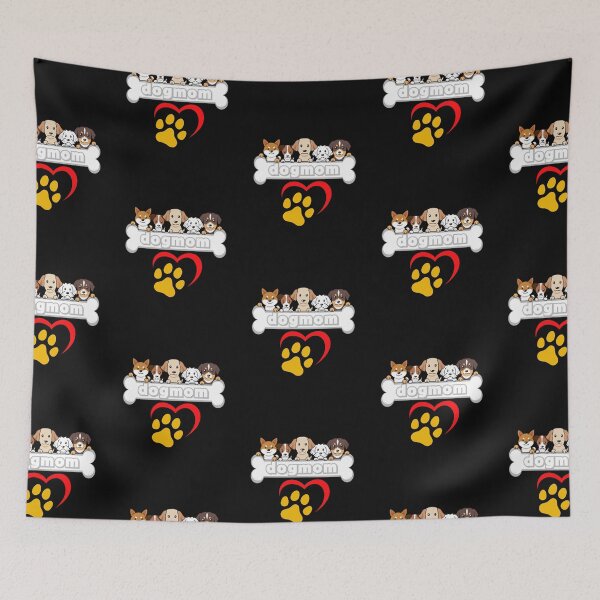 Item preview, Cinco Cachorros Mamá Hueso Huellas Cachorros designed and sold by Miya-ArtShop.