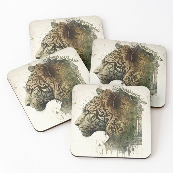 Item preview, Temporal Roar: Tiger Spirit Amongst Ruins and Relics designed and sold by PaintbrushPlace.