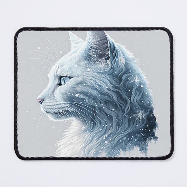 Item preview, Frost Feline: Winter's Majesty in a Cat's Silhouette designed and sold by PaintbrushPlace.