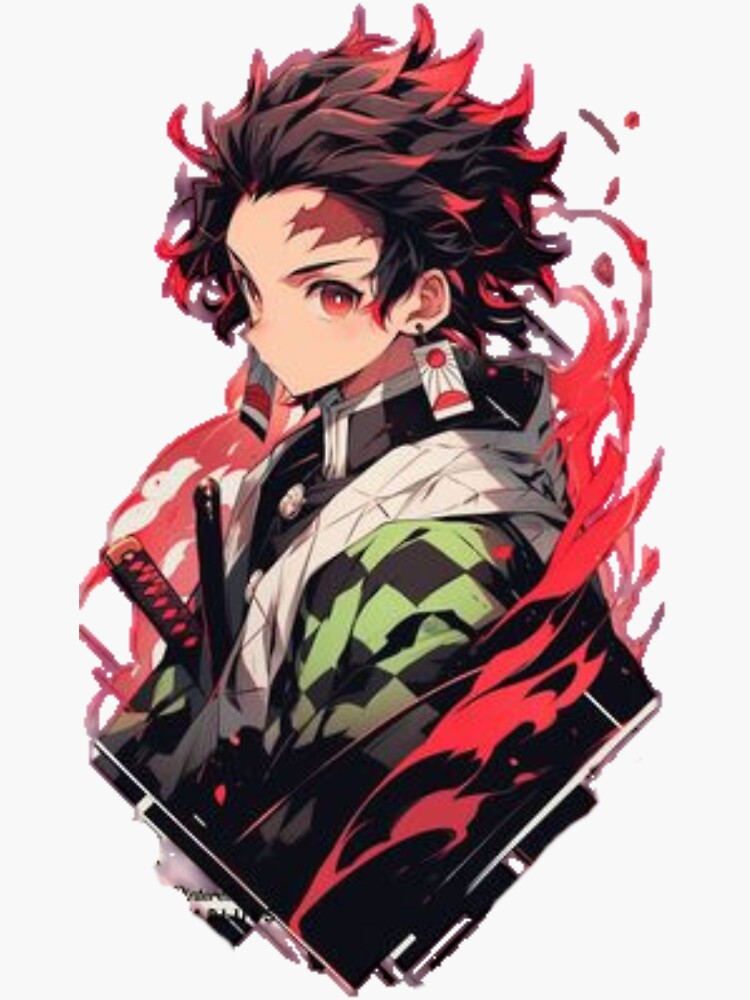 Tanjiro demon slayer kamado slayer - Anime - Sticker