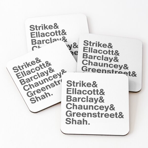 Item preview, Cormoran Strike - Detective Agency Employees (The Ink Black Heart) designed and sold by wxnw-designs.