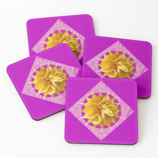Item preview, Yellow Petals rose Fuchsia lace trim by Iritof designed and sold by iritof.