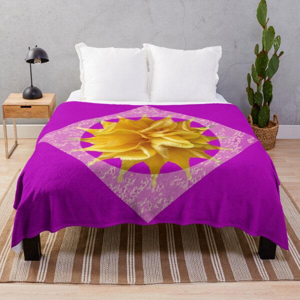 Item preview, Yellow Petals rose Fuchsia lace trim by Iritof designed and sold by iritof.