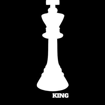 Aperçu de l'œuvre King Costume Chess Game Chess Player Gift White King Gear de DynamicDesign