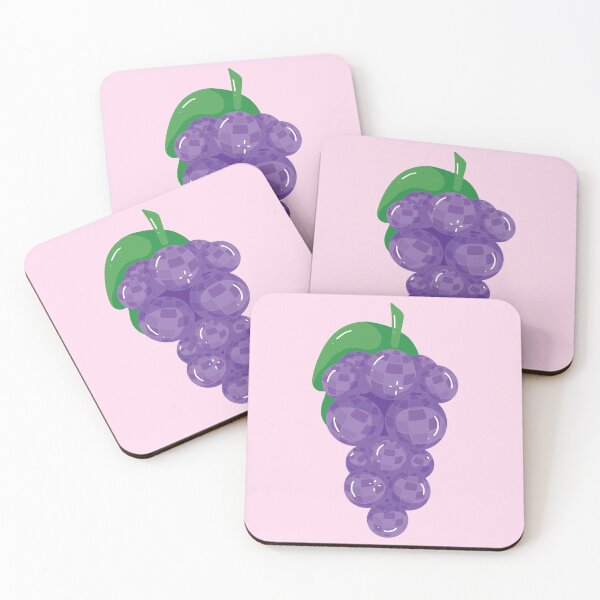 Item preview, Funky Purple Green Disco Ball Grape Bunch Fruit Groovy Illustration designed and sold by rubyroller-art.