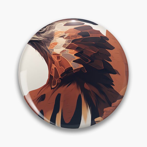 Artikelvorschau, Canyon Sentinel: Eagle's Gaze inmitten von Felsformationen entworfen und verkauft von PaintbrushPlace.