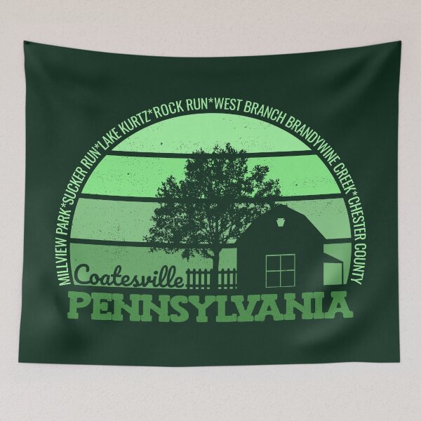 Item preview, Coatesville Pennsylvania Sunset Retro Vintage Local Pride Logo designed and sold by CRHPOD20.