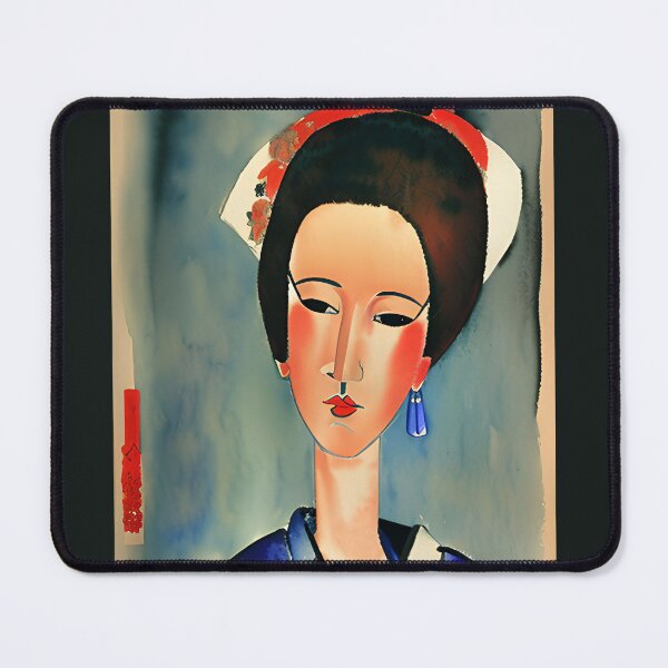 Item preview, Geisha in the style of Modigliani designed and sold by i-cottagedesign.