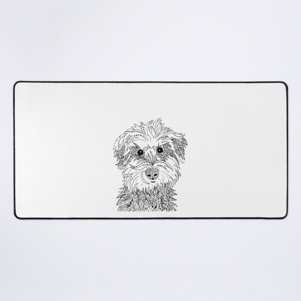 Item preview, Schnauzer Dog | Zentangle Artwork | Black and white | pattern designed and sold by hayleylauren.