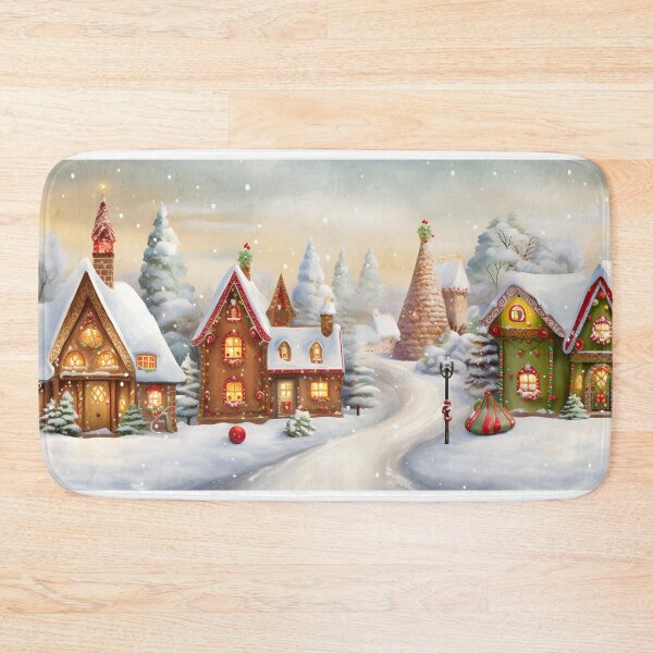 Item preview, Gingerbread Dreams, Style: watercolor print, Festive scene, Memorable sweetness. designed and sold by MeawExoplanet.