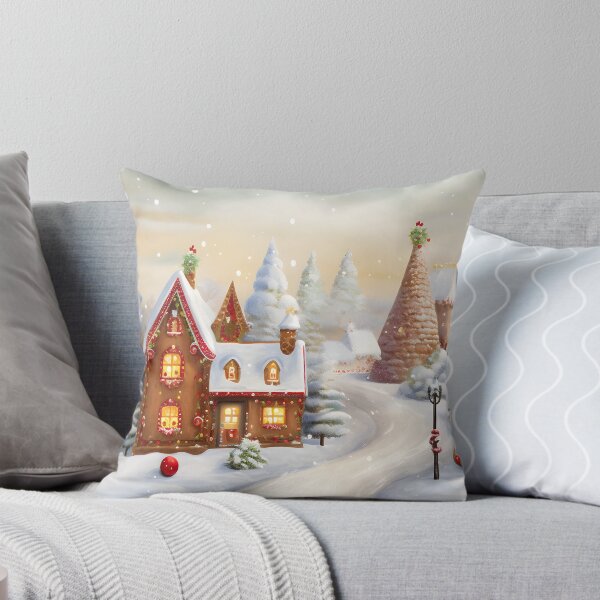 Item preview, Gingerbread Dreams, Style: watercolor print, Festive scene, Memorable sweetness. designed and sold by MeawExoplanet.