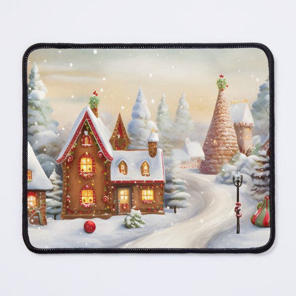 Item preview, Gingerbread Dreams, Style: watercolor print, Festive scene, Memorable sweetness. designed and sold by MeawExoplanet.