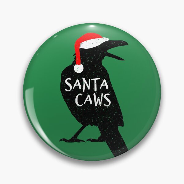 Item preview, Santa Caws - Funny Crow Christmas Black Bird designed and sold by propellerhead.