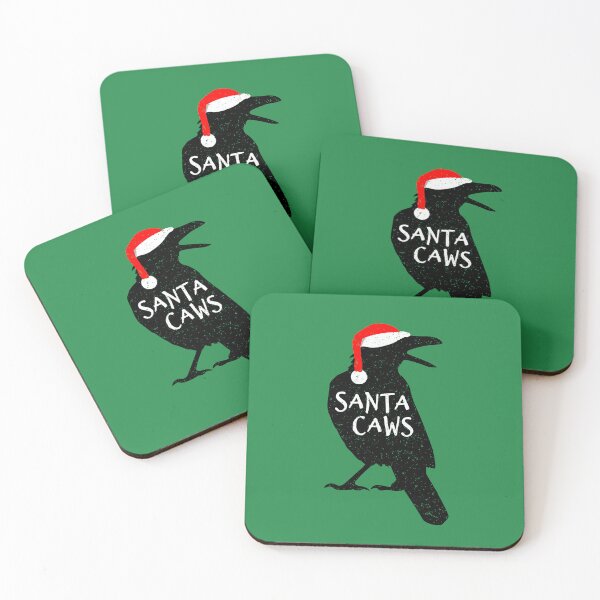 Item preview, Santa Caws - Funny Crow Christmas Black Bird designed and sold by propellerhead.