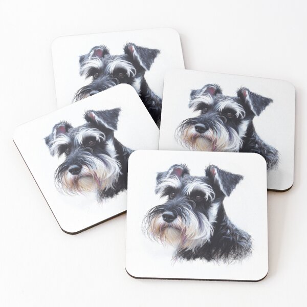 Item preview, Schnauzer Pastel Portrait designed and sold by Kim Arnott.