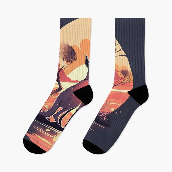 Item preview, Outback Embrace: Kangaroo Silhouette & Australian Sunset designed and sold by PaintbrushPlace.