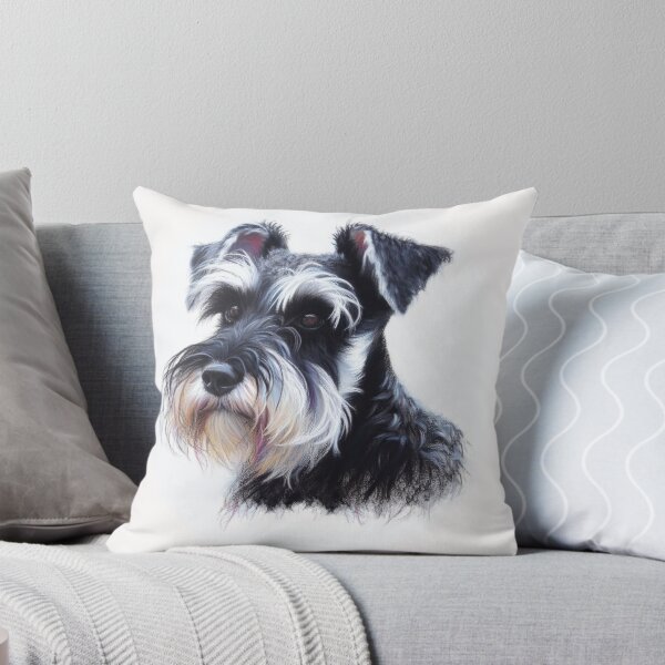 Item preview, Schnauzer Pastel Portrait designed and sold by Kim Arnott.