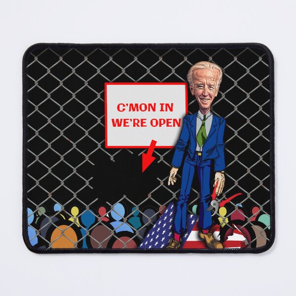 Item preview, Biden Cutting Border Fence Cartoon designed and sold by carolina1.