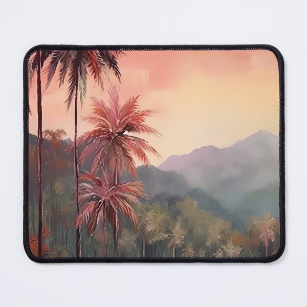 Item preview, A Tropical Art of Palm Trees and Lake designed and sold by Bomba Visual.