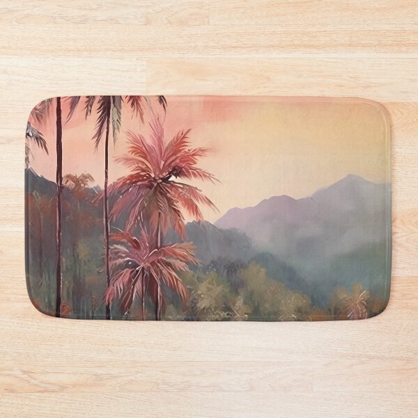 Item preview, A Tropical Art of Palm Trees and Lake designed and sold by Bomba Visual.