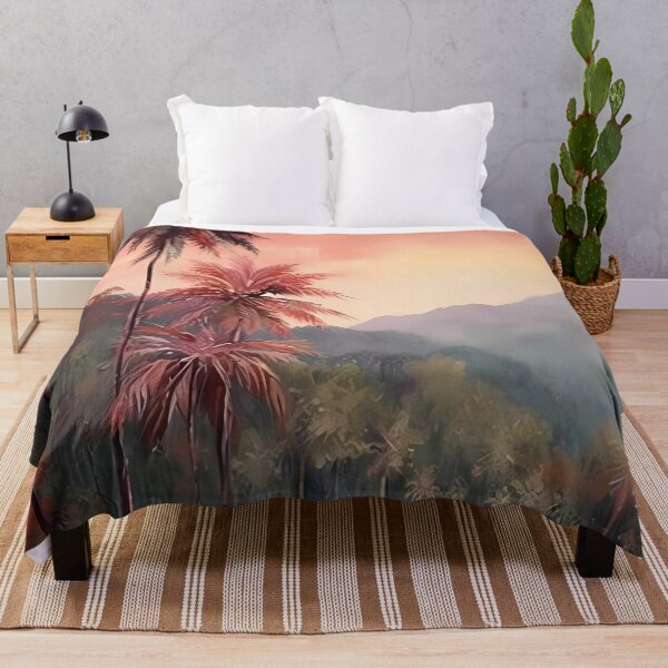 Item preview, A Tropical Art of Palm Trees and Lake designed and sold by Bomba Visual.