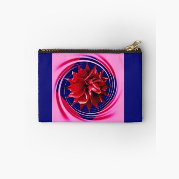 Item preview, Red Rose flower with navy pink trim by Iritof designed and sold by iritof.