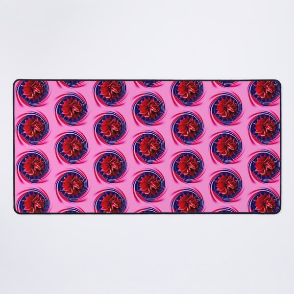 Item preview, Red Rose flower with navy pink trim by Iritof designed and sold by iritof.