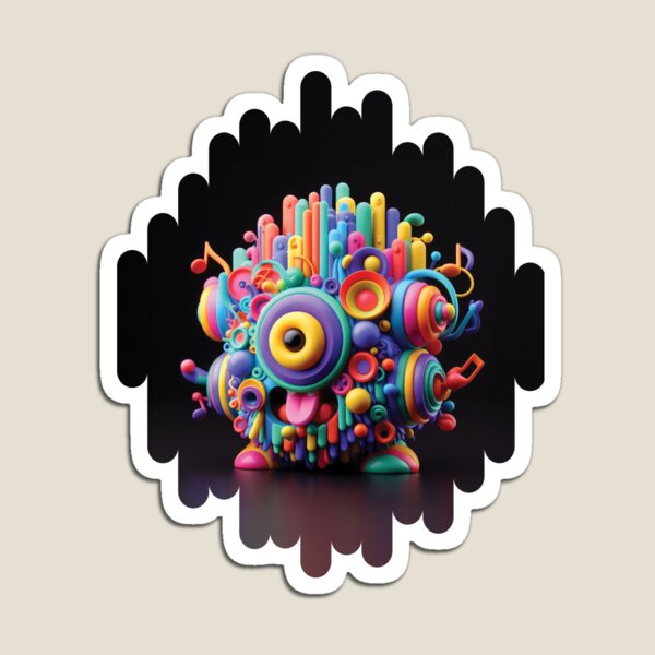 Item preview, Monstruo musical colorido (3) designed and sold by NDMD.