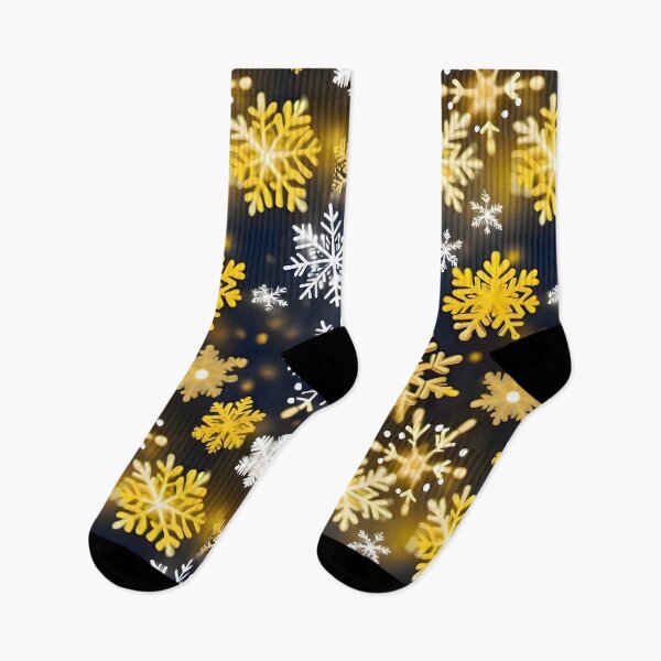 Item preview, Holiday Snow Flakes, White, Gold And Joy designed and sold by PlanetMarker.