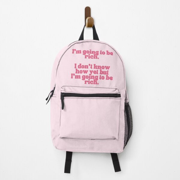 Item preview, I'm Going To Be Rich Cute Pink Quote Print designed and sold by Femme Pastel Collective.