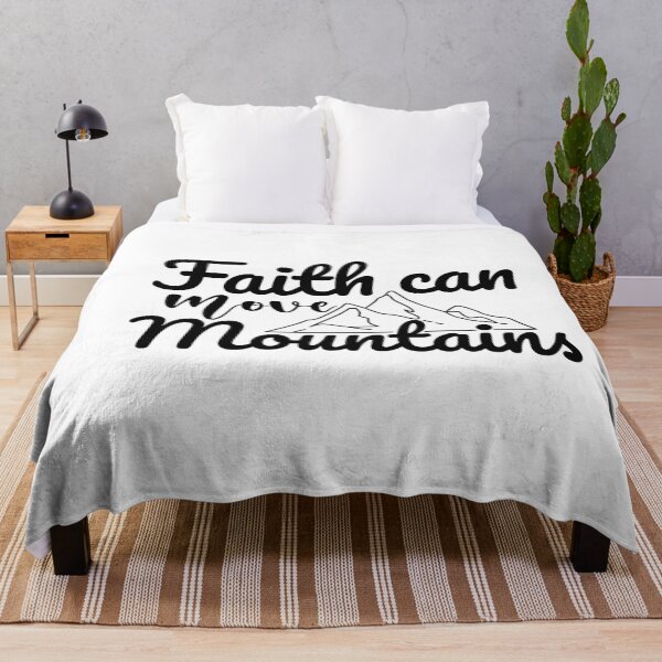 Item preview,  Faith can move mountains,Christian Trendy Quotes Design, Christian Based Design, Faith Design designed and sold by mattlee20.