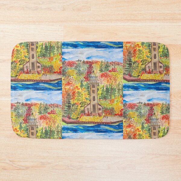 Item preview, Grand Island east Channel lighthouse,  lake superior, USA  designed and sold by Kiruthikaarts.