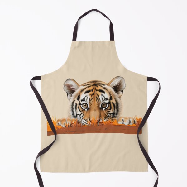 Item preview, Baby tiger furtive glance in the savannah designed and sold by Astralia.