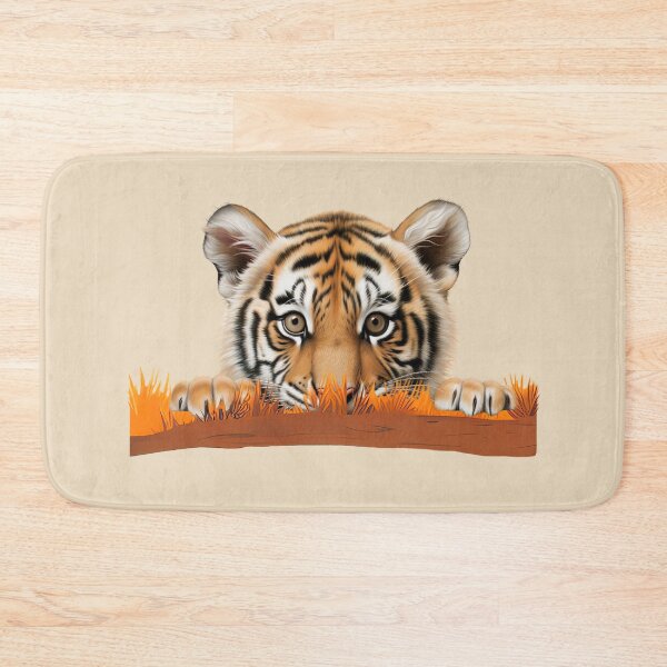 Item preview, Baby tiger furtive glance in the savannah designed and sold by Astralia.