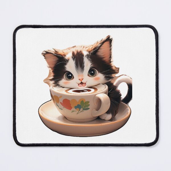 Item preview, Kittens & Coffee Sticker 5 designed and sold by Vestax159.
