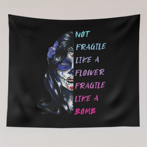 Item preview, Not Fragile Like a Flower...Sugar Skull designed and sold by Zombie-Killa.